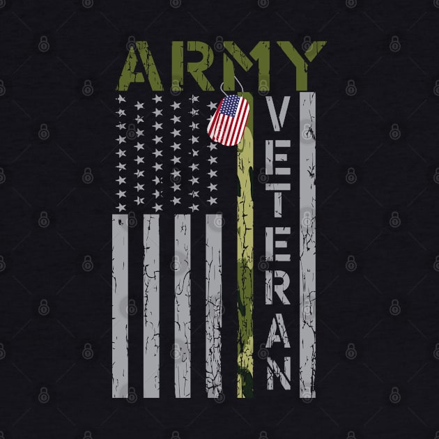 Army Veteran US Flag - Not All Heroes Wear Capes by jonathanptk